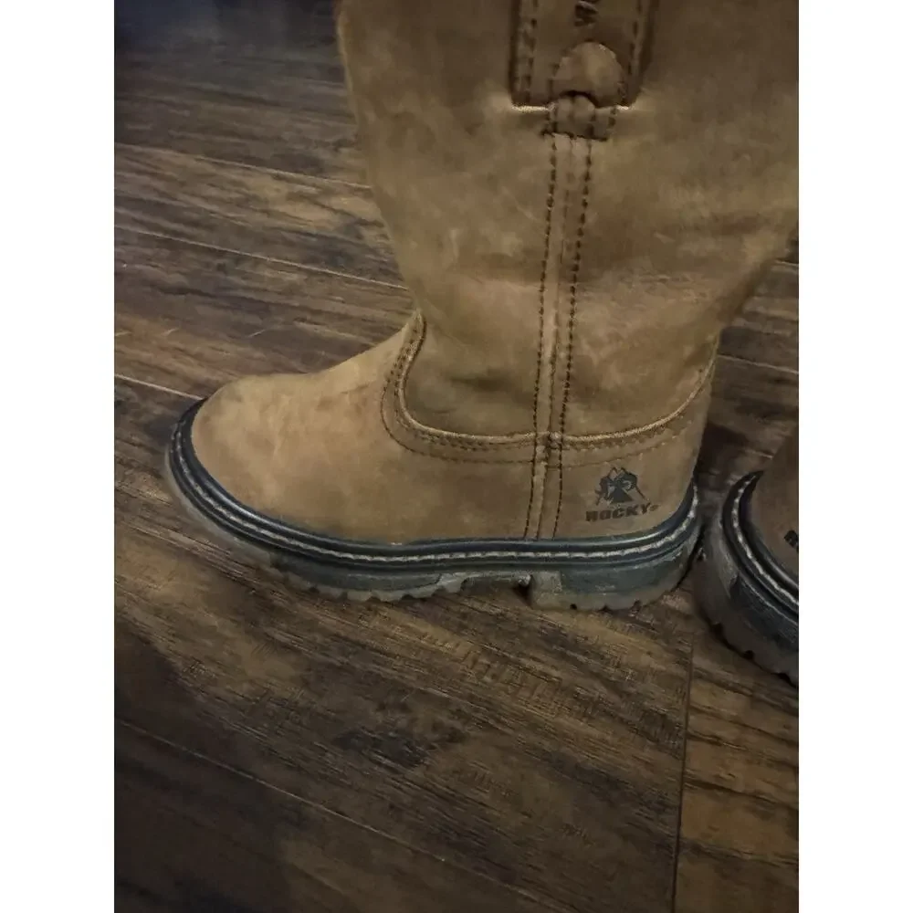 Rocky Big Kid's Original Ride FLX Waterproof Western Boot 8.5M